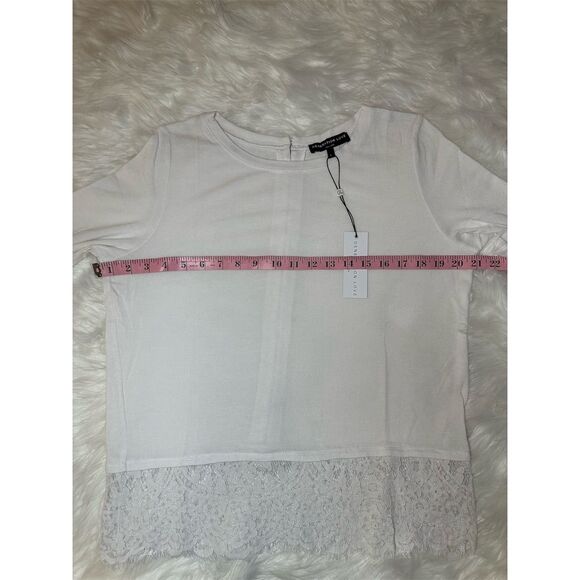 Generation Love Jules Women's Long Sleeve Lace Trimmed Blouse Size Large NWT - Picture 11 of 12